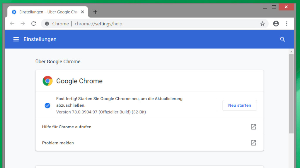 Laden Sie Google Chrome von der offiziellen Google-Website herunter und installieren Sie es erneut
Starten Sie Chrome neu