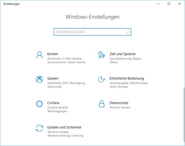 Öffnen Sie die Windows-Einstellungen, indem Sie auf das Startmenü klicken und Einstellungen auswählen.
Klicken Sie auf Update und Sicherheit und dann auf Windows Update.