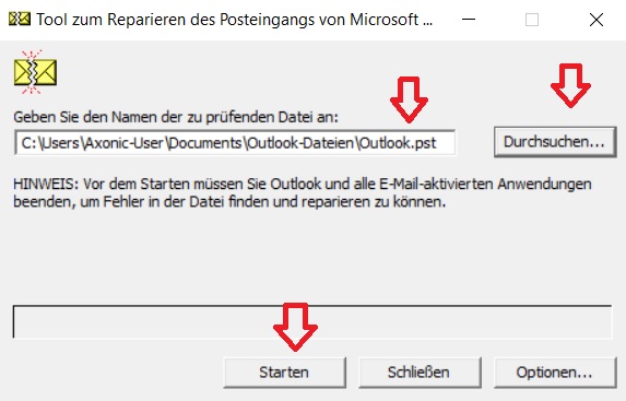 Outlook.exe neu starten nach dem Schließen
Outlook.exe automatisch beenden lassen