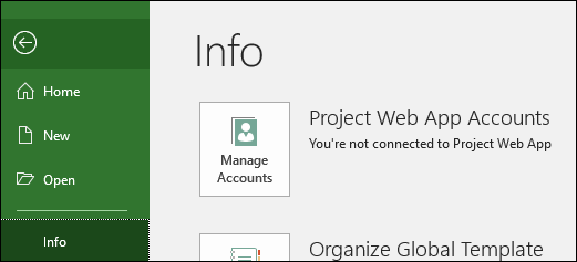 Überprüfen Sie die Zugriffsrechte für Microsoft Project Online
Öffnen Sie die Webseite von Microsoft Project Online