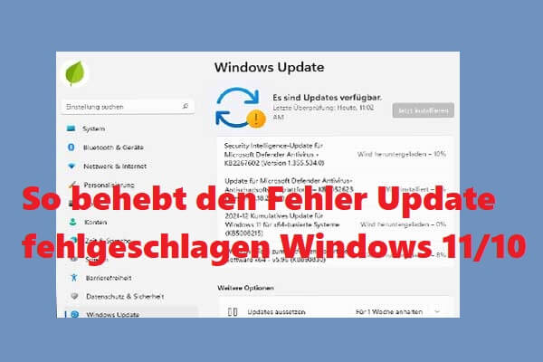 Windows Update ausführen
Windows-Fehlerbehebung ausprobieren